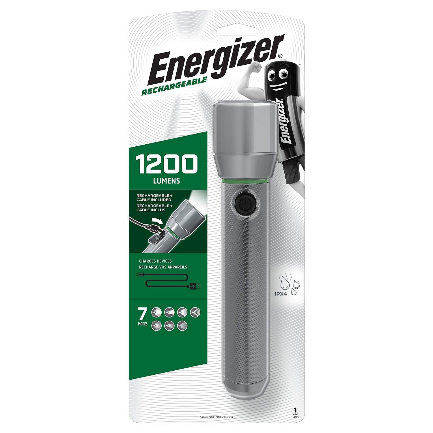 Energizer Usb Rech Vision Hd Metal Light 1200 Lum - Livestainable.co.za