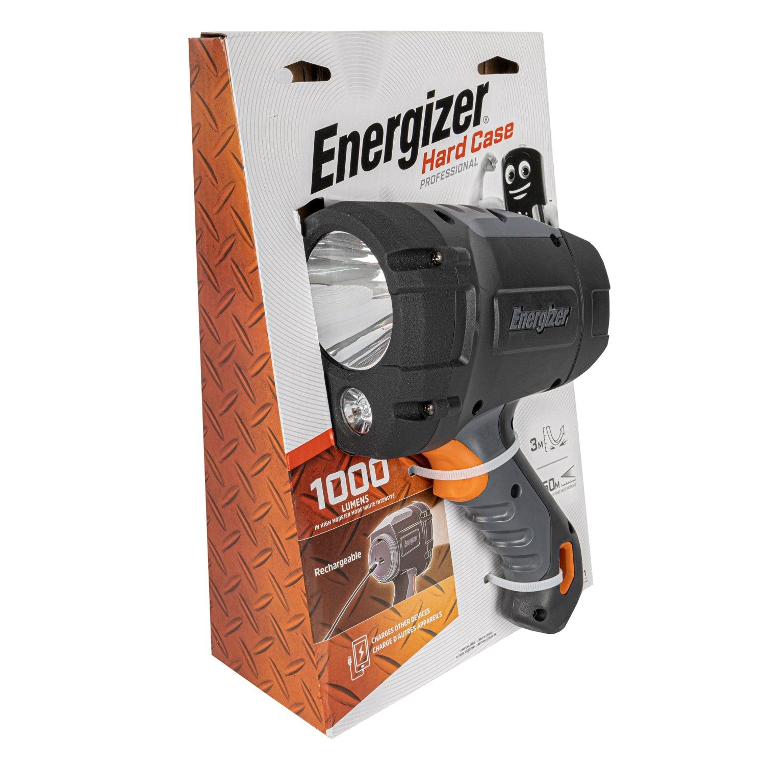 Energizer Hard Case Rechargeable Spotlight 1000 Lumens - Livestainable.co.za