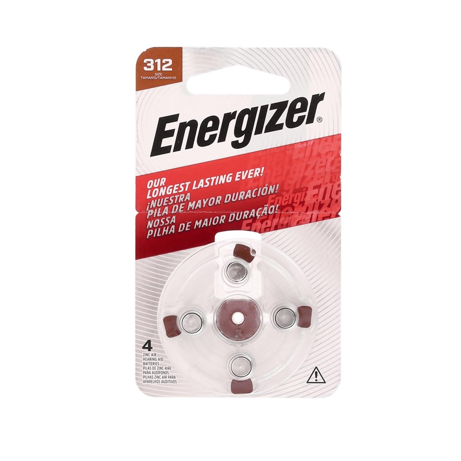 Energizer Hearing Aid Bat 312 Brown 4 Pack (Moq 10) - Livestainable.co.za