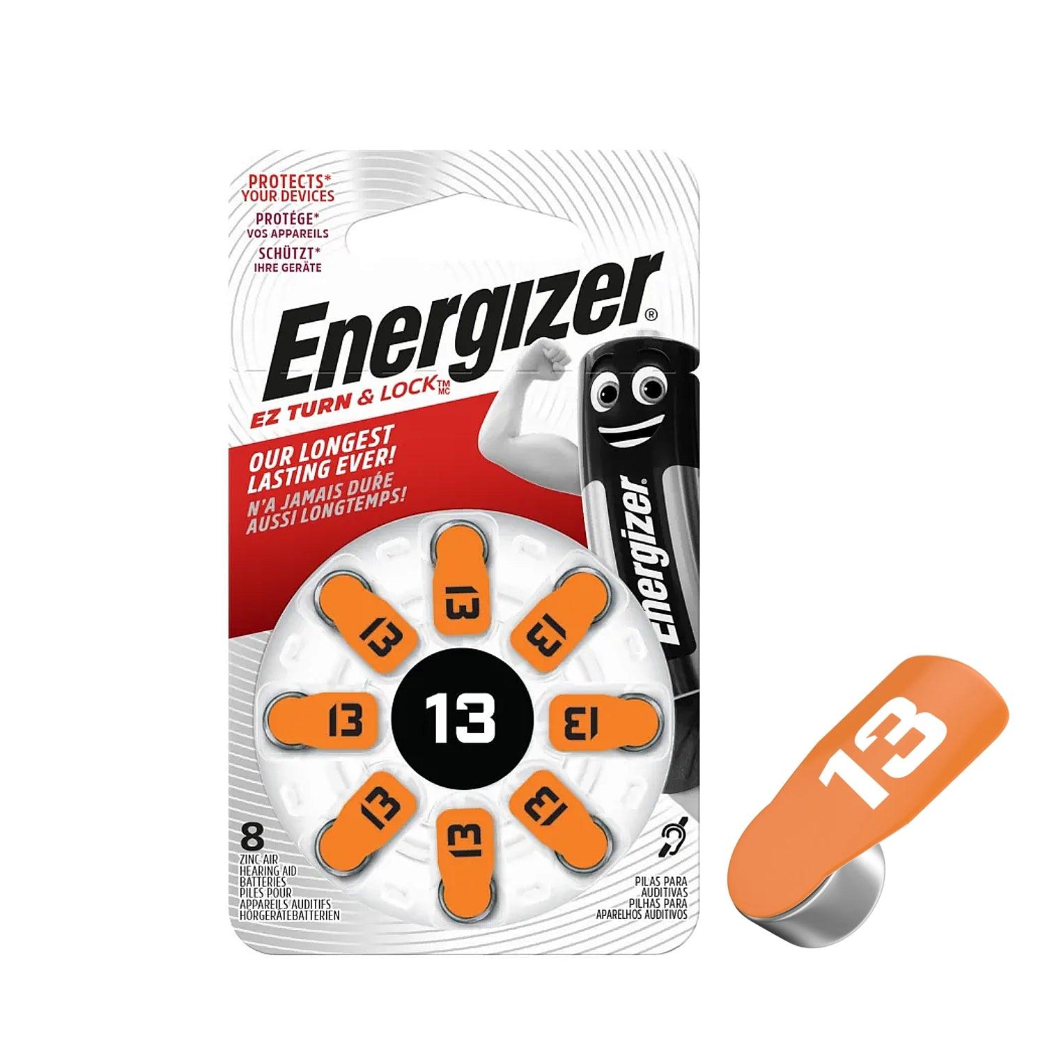 Energizer Hearing Aid Bat 13 Orange 8 Pack (Moq 10) - Livestainable.co.za