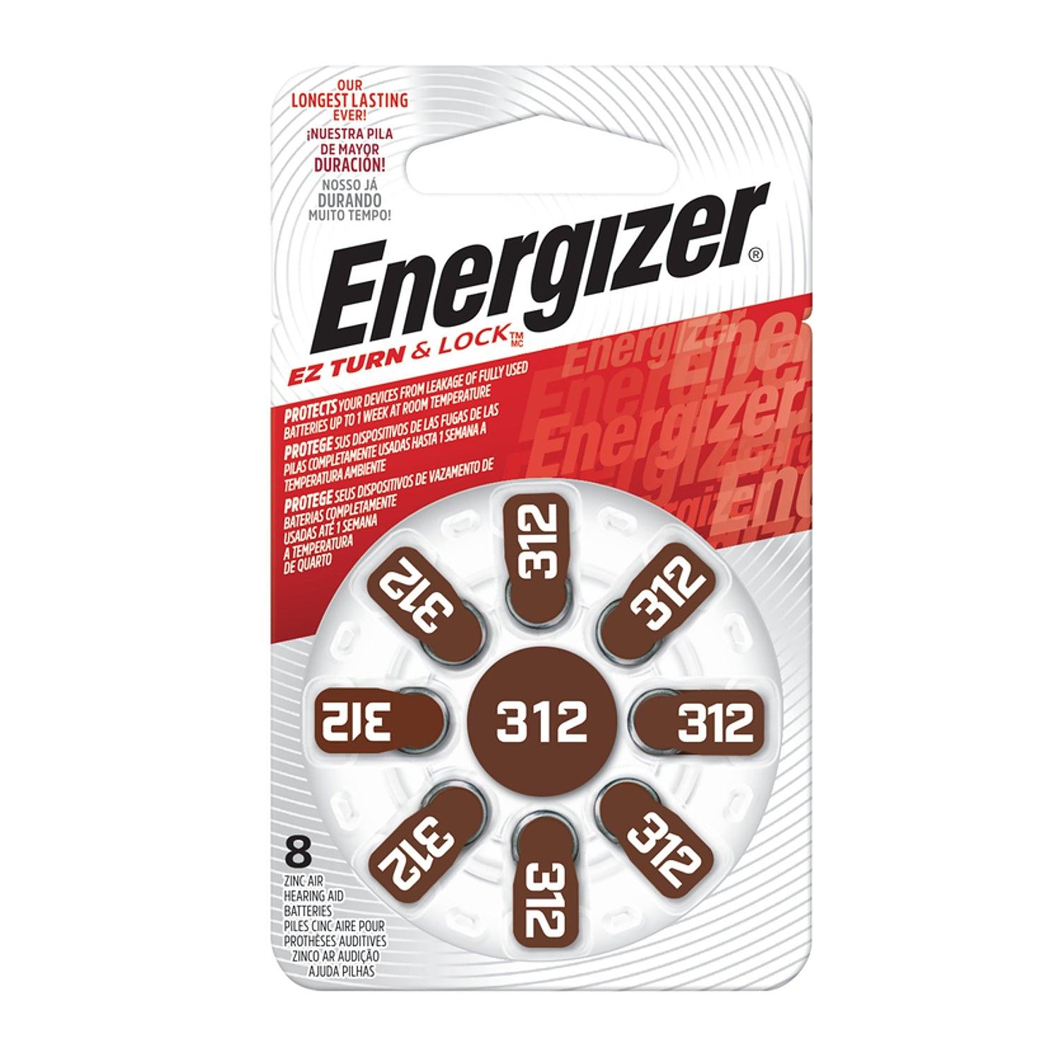 Energizer Hearing Aid Bat 312 Brown 8 Pack (Moq 10) - Livestainable.co.za