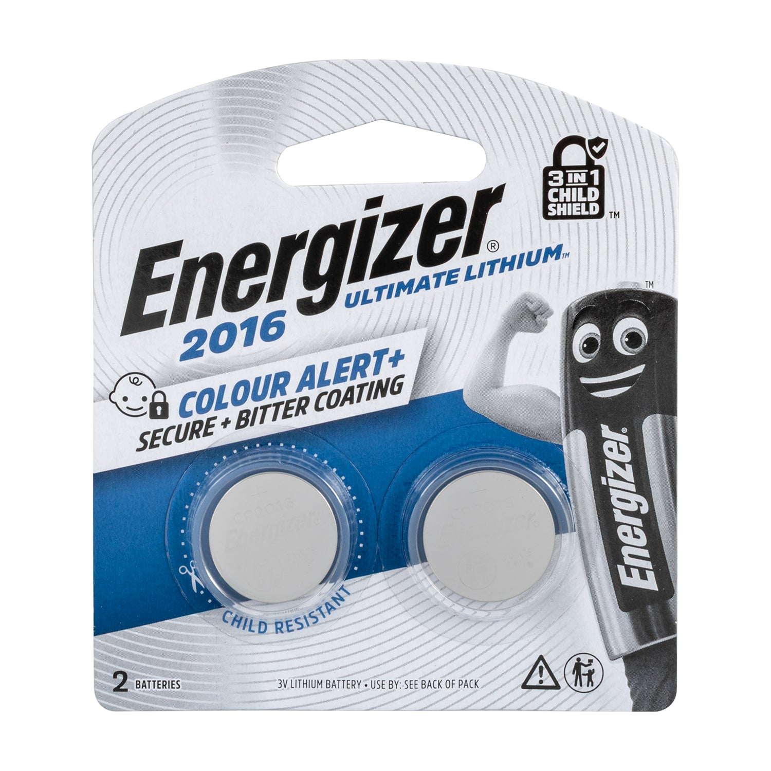 Energizer Energizer Cr2016 3 V Ult Lithium Coin 3 In 1 X2 Pack (Moq24)