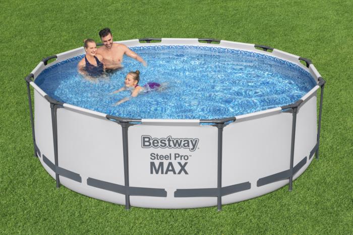 Bestway 3.66m X 1.00m Steel Pro Max Frame Pool Set 9,150 L (With 1.07m Ladder)