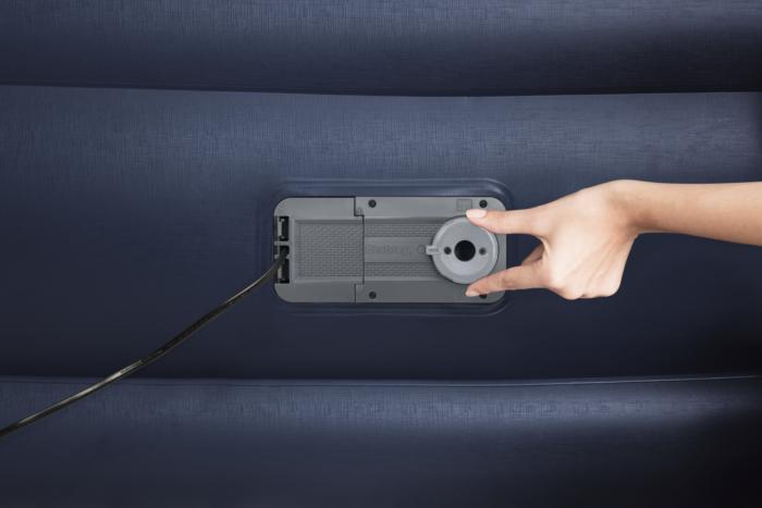 Bestway 2.03m X 1.52m X 61cm Tritech Airbed Queen Built In Ac Pump