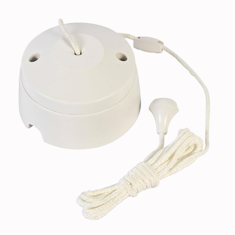 Ceiling Pull Switch White 1 Way (A020 A & T) - Livestainable.co.za