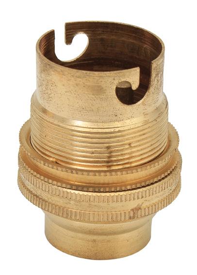 Lampholder B22 Brass 20mm Back Entry - Livestainable.co.za