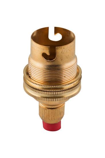 Lampholder B22 Brass 10mm Cord Grip - Livestainable.co.za