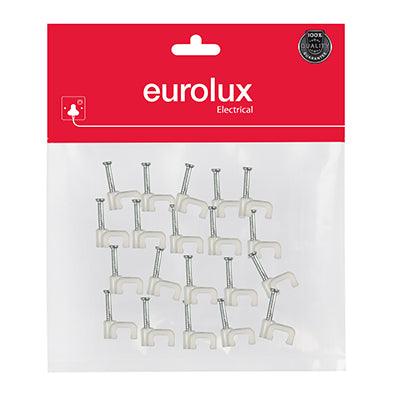 Eurolux Cable Clip 5.0mm Flat Qty 20 - Livestainable.co.za