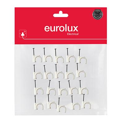 Eurolux Cable Clip 4.0mm Round Qty 20 - Livestainable.co.za