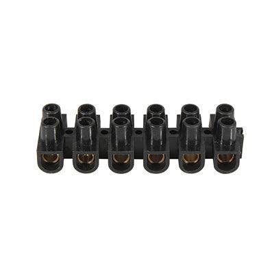 Connector Strip 30 Amp Black 12 Way - Livestainable.co.za