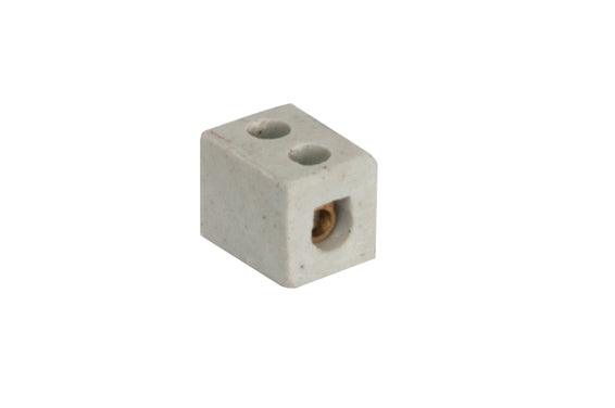 Connector Block 15 Amp 1 Way Porcelain - Livestainable.co.za