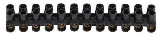 Connector Strip 3 Amp Black 12 Way - Livestainable.co.za