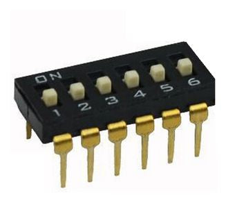 Dip Switch 6 Pole 100m A L/Pro Eah106 E99