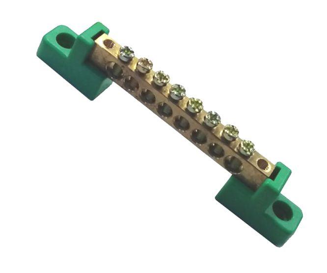 Earth Brass Bar Terminal Uninsulated 8 Pole Green Eb Bc 2 6 X9 8 W Gr - Livestainable.co.za