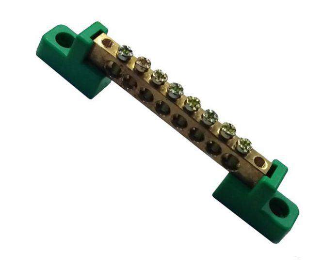 Earth Busbar Terminal 8 Pole Green 63 Amps Eb Bc 2 6 X9 8 W Gr - Livestainable.co.za