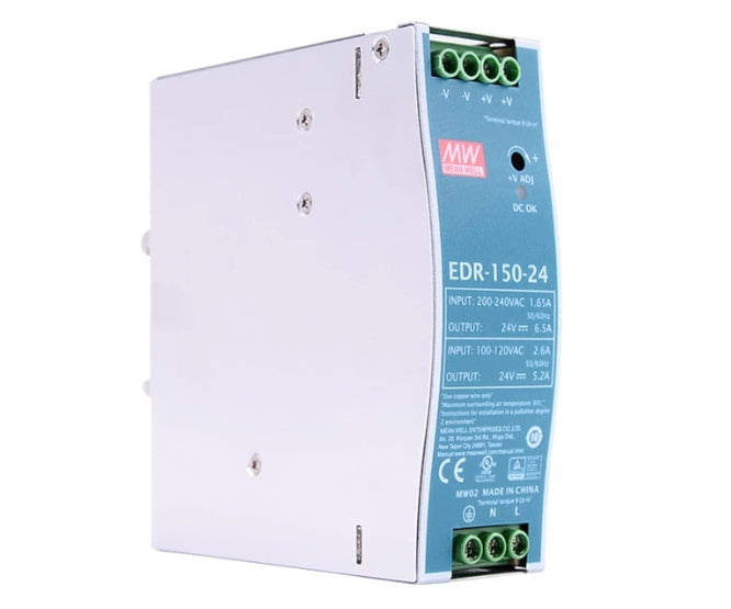 Power Supply D/R In=220 V Out=24 V 6.5 A Edr 150 24