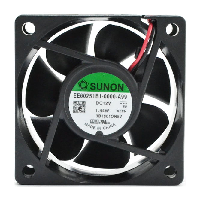 12 Vdc Axial Cooling Fan 60sqx25mm Bal 23 Cfm Lead Ee60251 B1 0000 A99