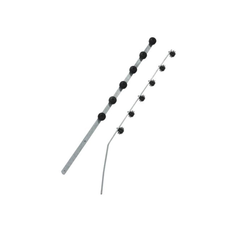 Nemtek Flat Bar 6 Wire Angled Black Powder Coated Bracket