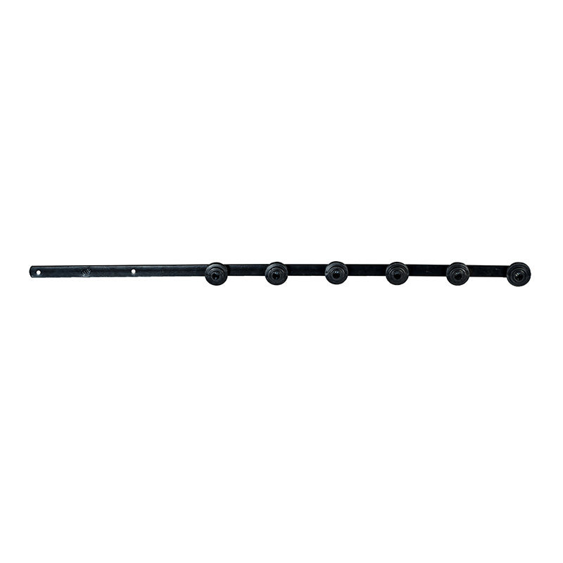 Nemtek Flat Bar 6 Wire Straight Black Powder Coated Bracket