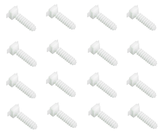 Wall Plug Cable Tie Mount 8mm White 100/Bag Eh 1 W8