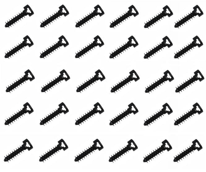 Plug Cable Fixing Black 8mm 100 P/Bag Eh1 B8