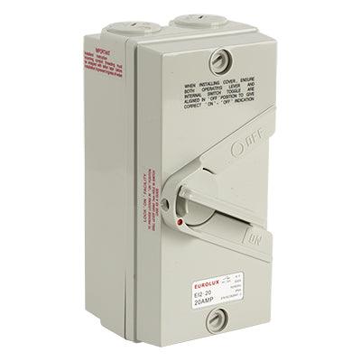 Isolator Switch 2 Pole 20 Amp 440 V Ip66 - Livestainable.co.za