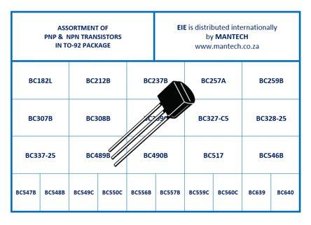 Assortment Of Bc To92 Transistors Eie39 0001 01 - Livestainable.co.za