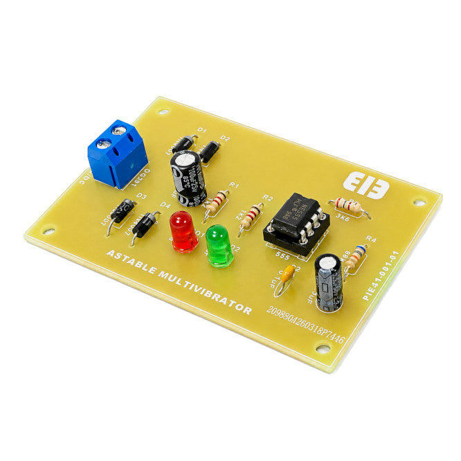Assembled & Tested Astable Multivibrator With Lm555 Eie41 001 02