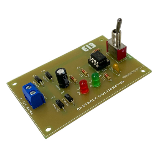 Assembled And Tested Bi Stable Multivibrator Circuit (Lm555) Eie41 003 02
