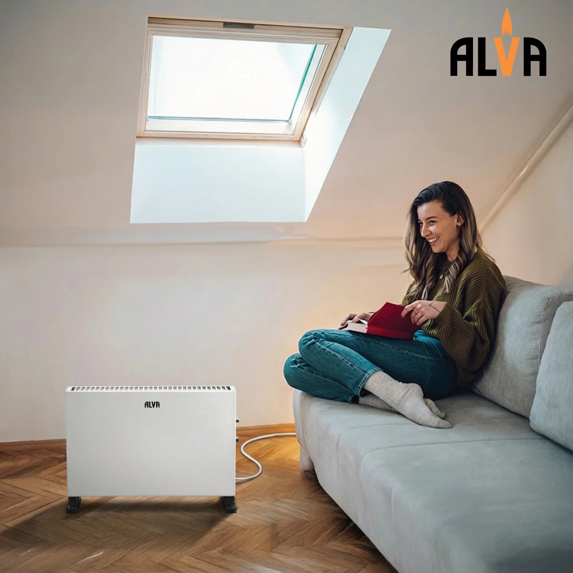 Electric Convection Heater White | Smooth Design | 2000 W