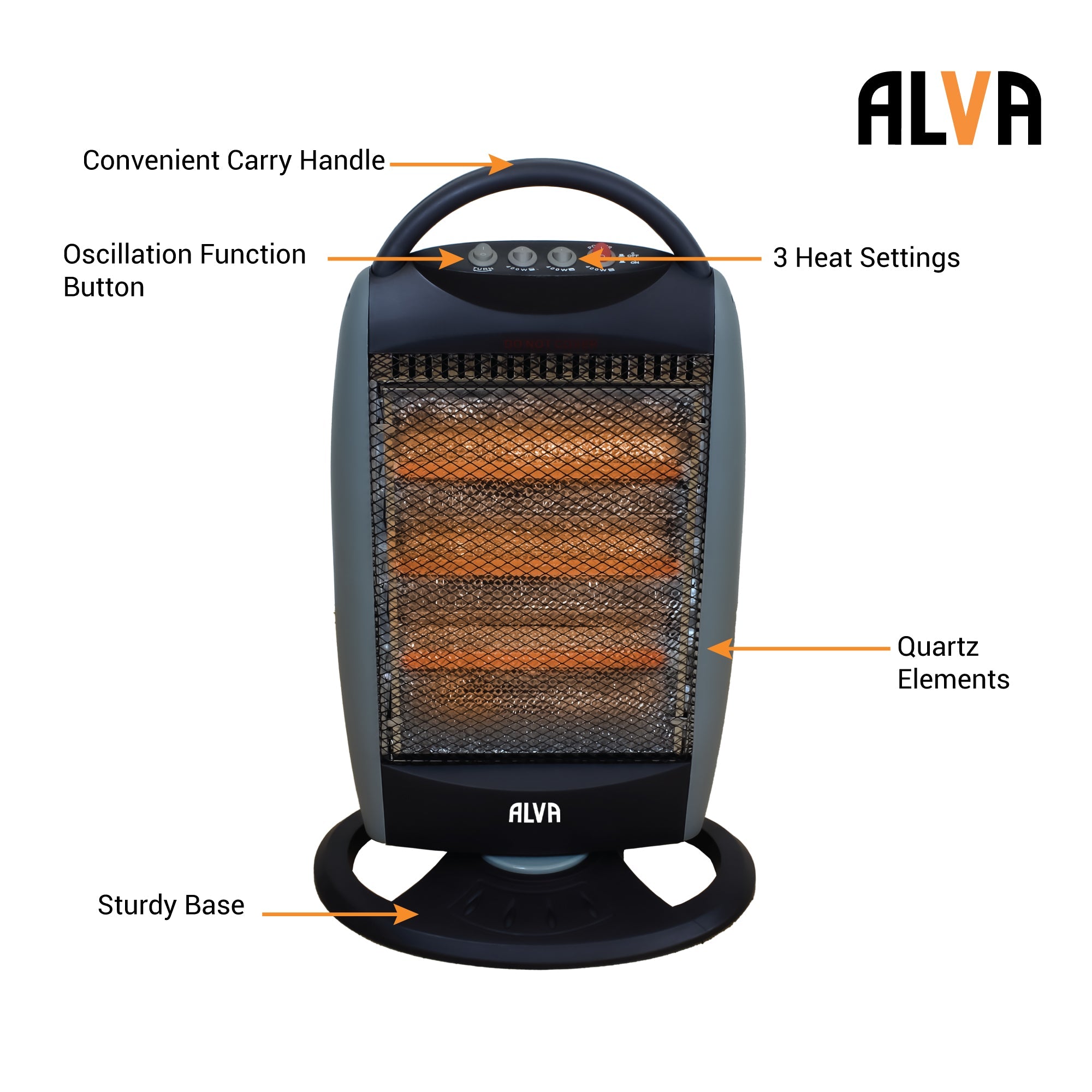 Electric Quartz Heater 1200 W