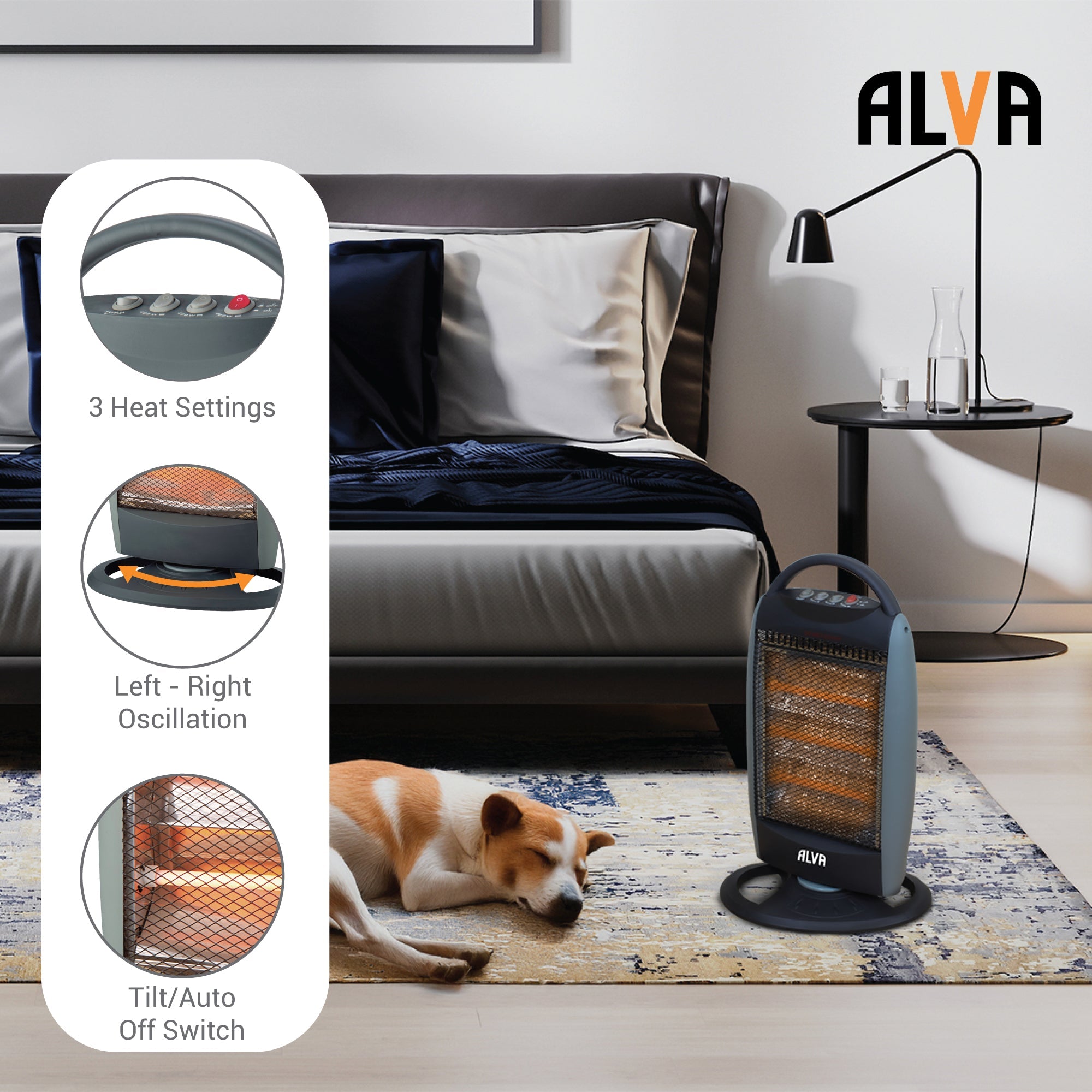 Electric Quartz Heater 1200 W