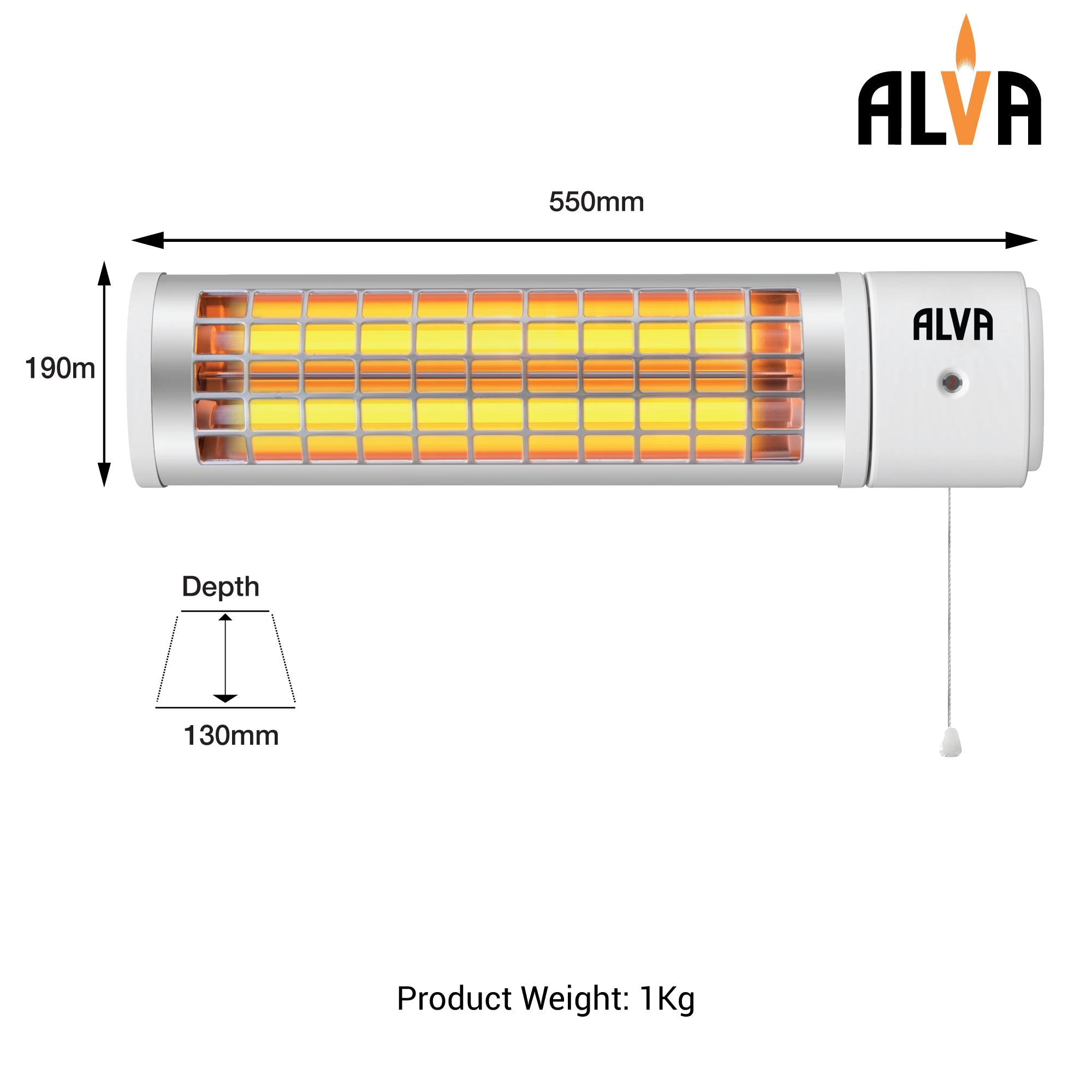 Electric Quartz Bathroom Heater