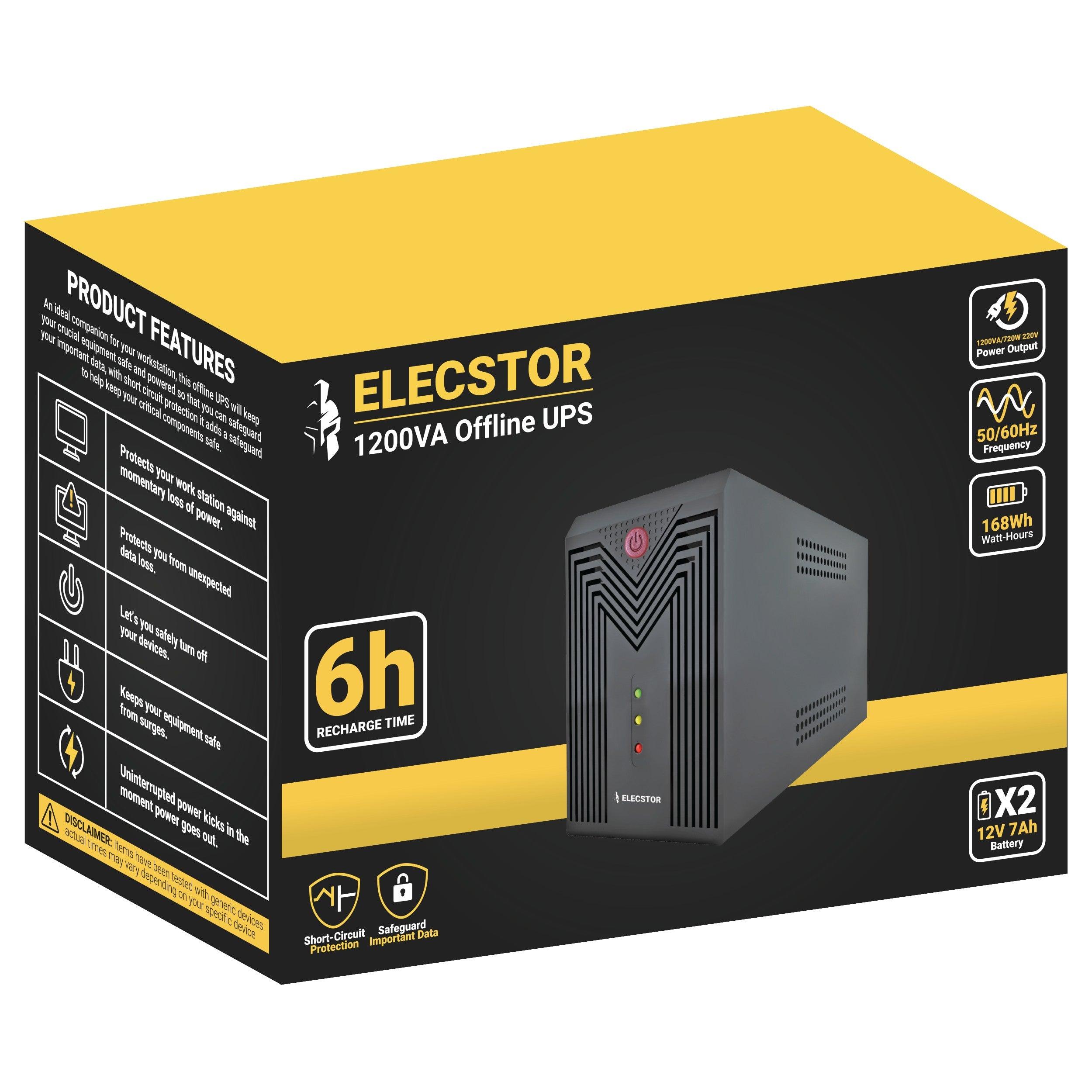 Elecstor 1200 Va Offline Ups - Livestainable.co.za