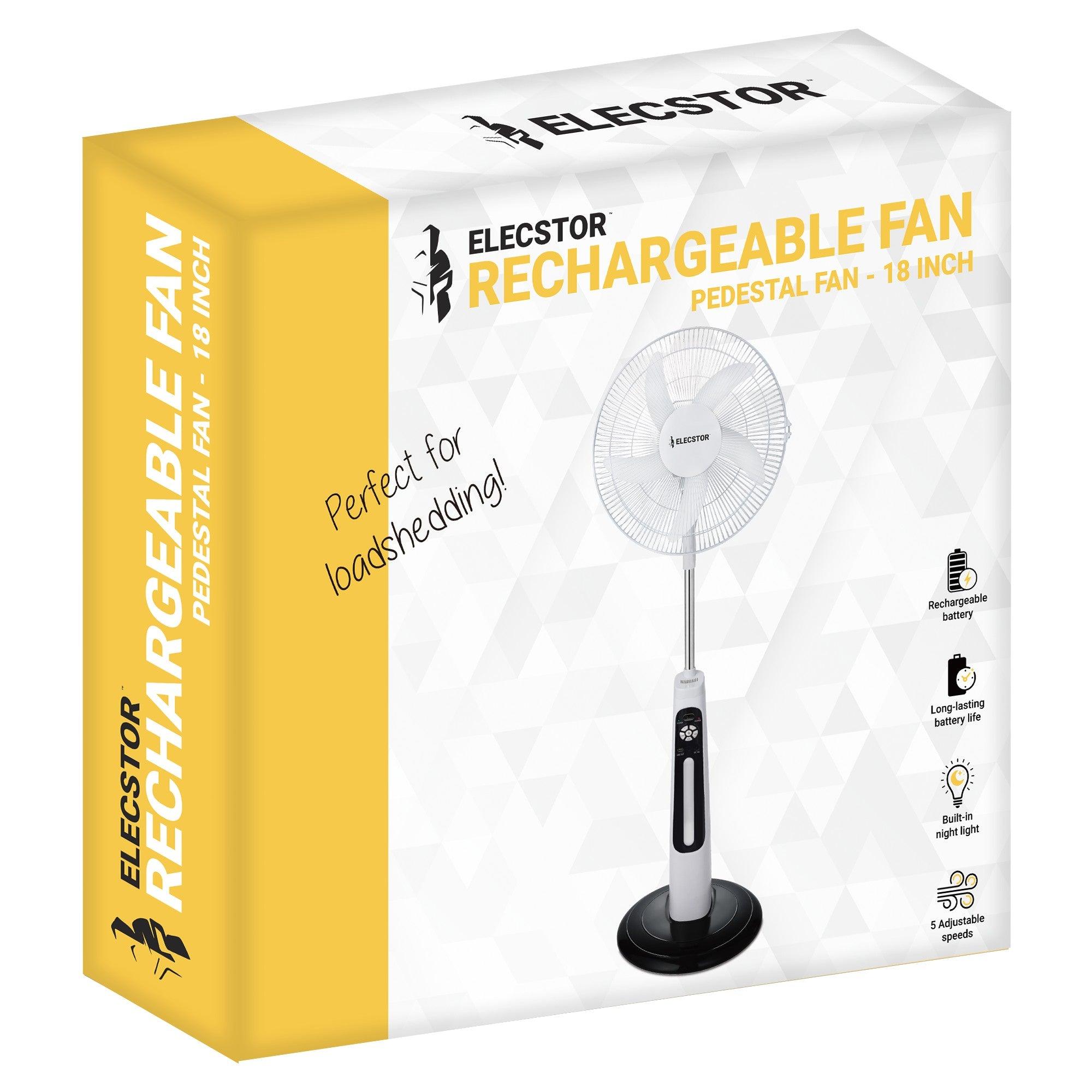 Elecstor 18 Inch Pedestal Fan - Livestainable.co.za