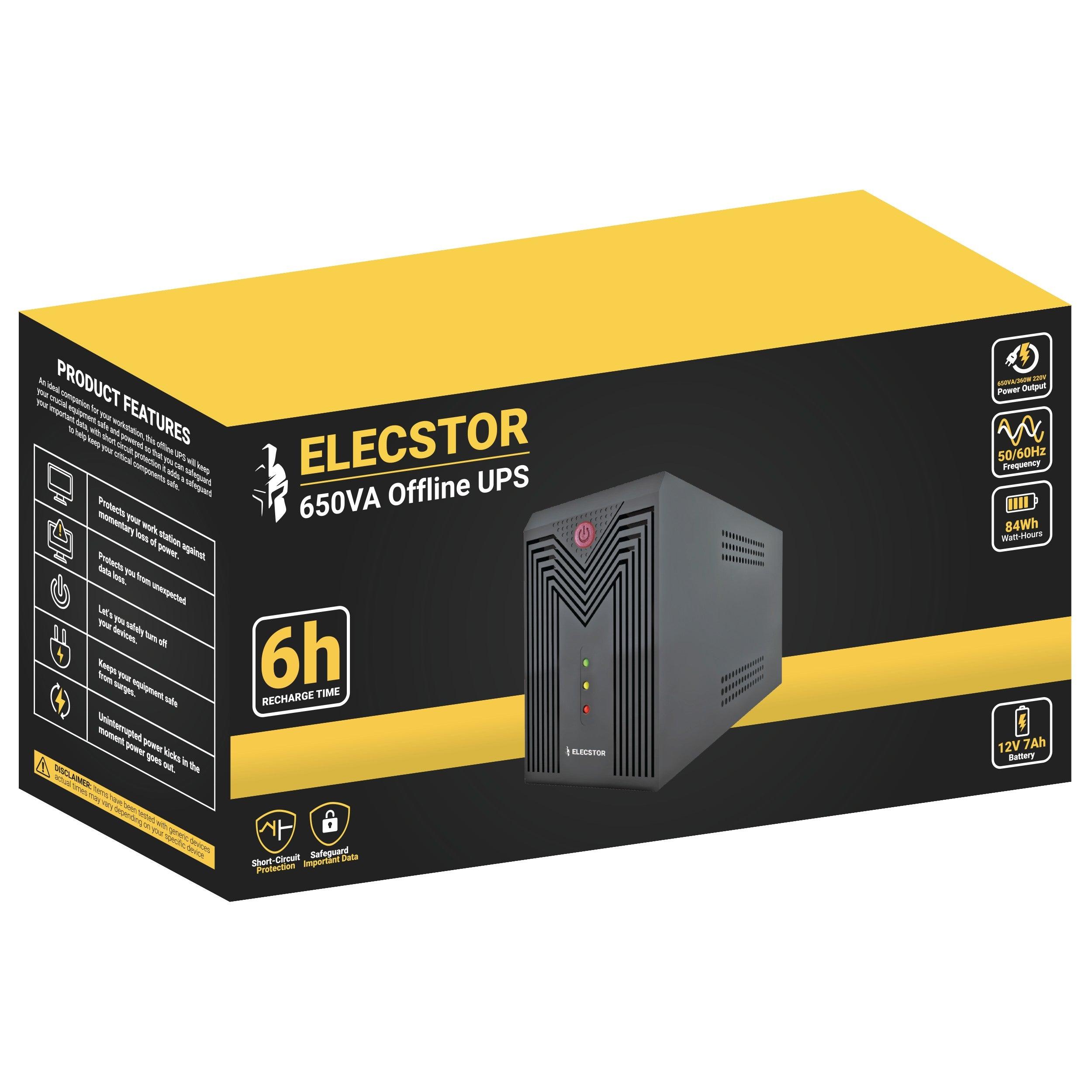 Elecstor 650 Va Offline Ups - Livestainable.co.za