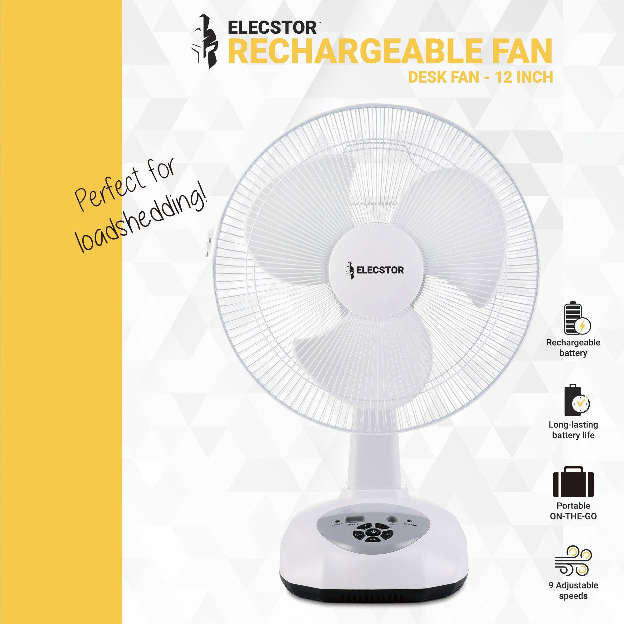 Elecstor 12 Inch Desk Fan - Livestainable.co.za