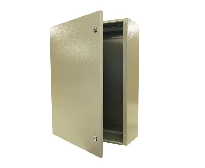 Steel Enclosure Grey Lockable 2 Key Hole 400x300x200mm Encl Xj1 43/200 G