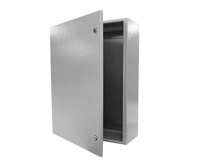 Metal Enclosure Grey Lockable 2 Key Hole 600x500x250mm Encl Bjs1 65/250 G