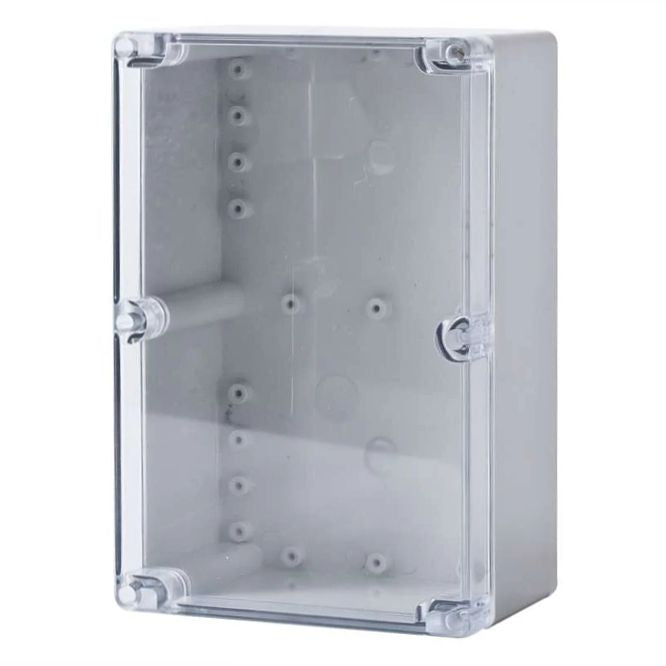 Enclosure Grey Base & Clear Lid 300x230x100 Enl302310 C