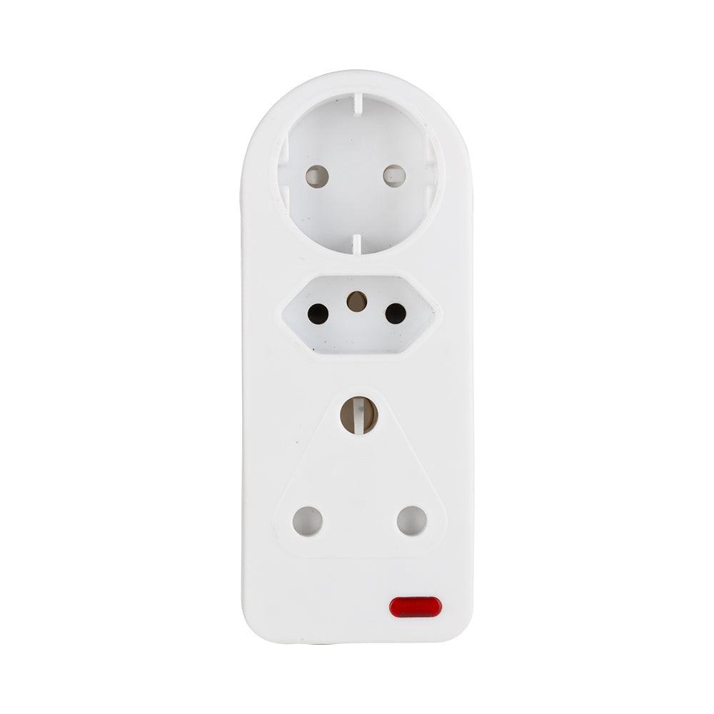 3 Way Adaptor 1x Sch 1x16 An 1x16 A High Surge Protection - Livestainable.co.za