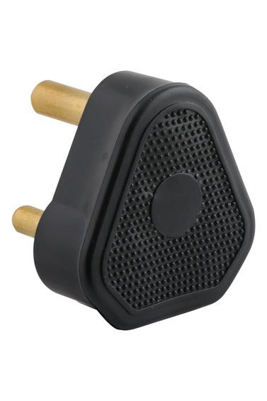 Plug Top Black Rubber 16 A 3 Pin Hollow Pin - Livestainable.co.za