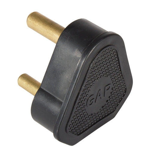 Plug Top Black Rubber 16 A 3 Pin Hollow Pin - Livestainable.co.za
