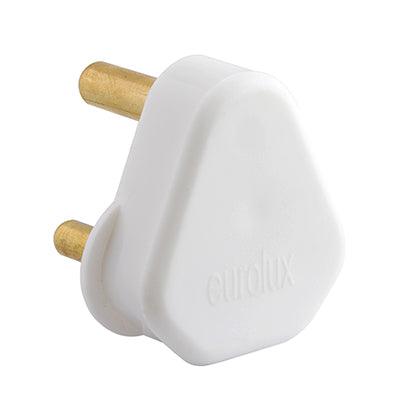 Plug Top White Nylon 16 A 3 Pin Solid Pin - Livestainable.co.za