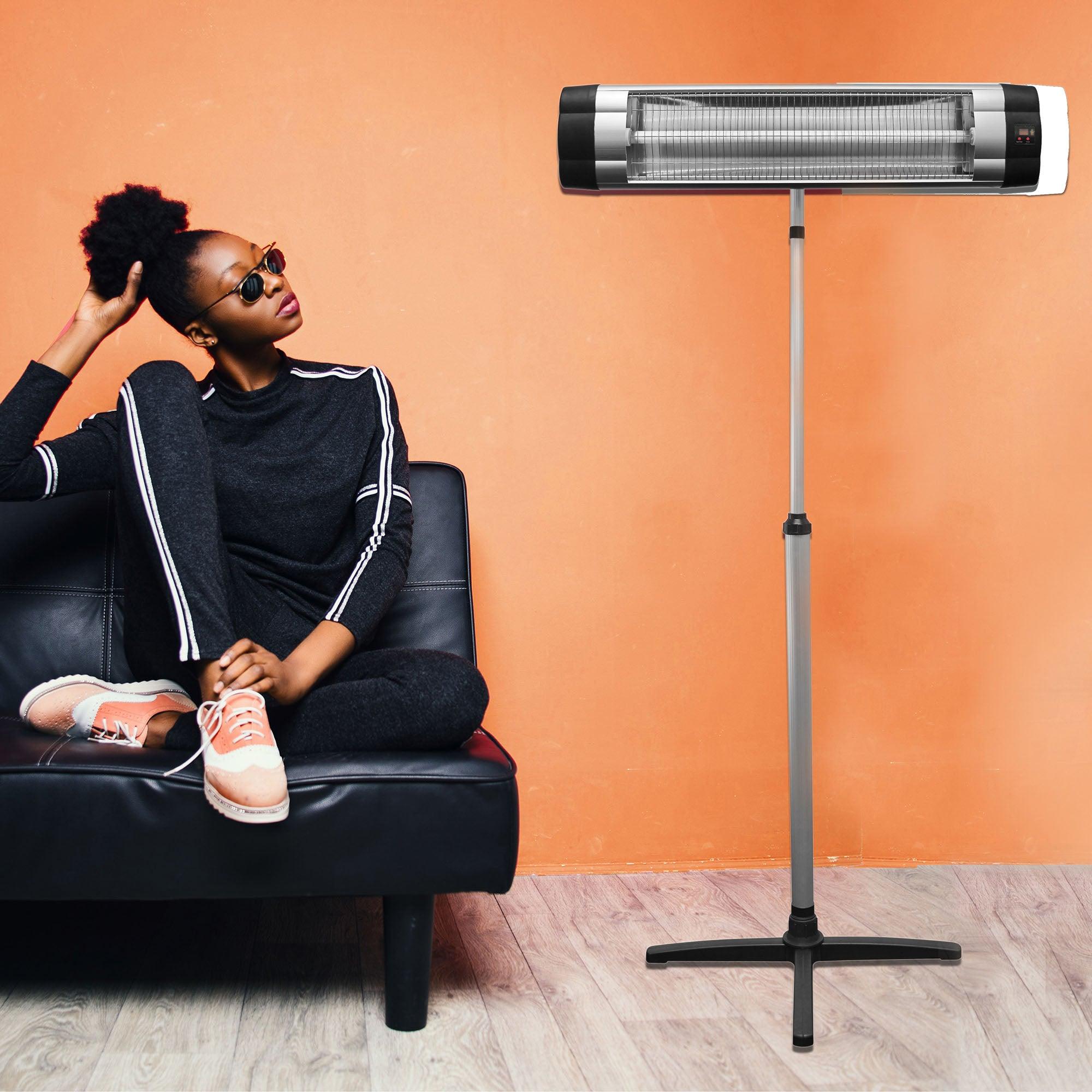 ELECTRIC INFRARED HEATER W/TELESCOPIC STAND - Alva Lifestyle Retail
