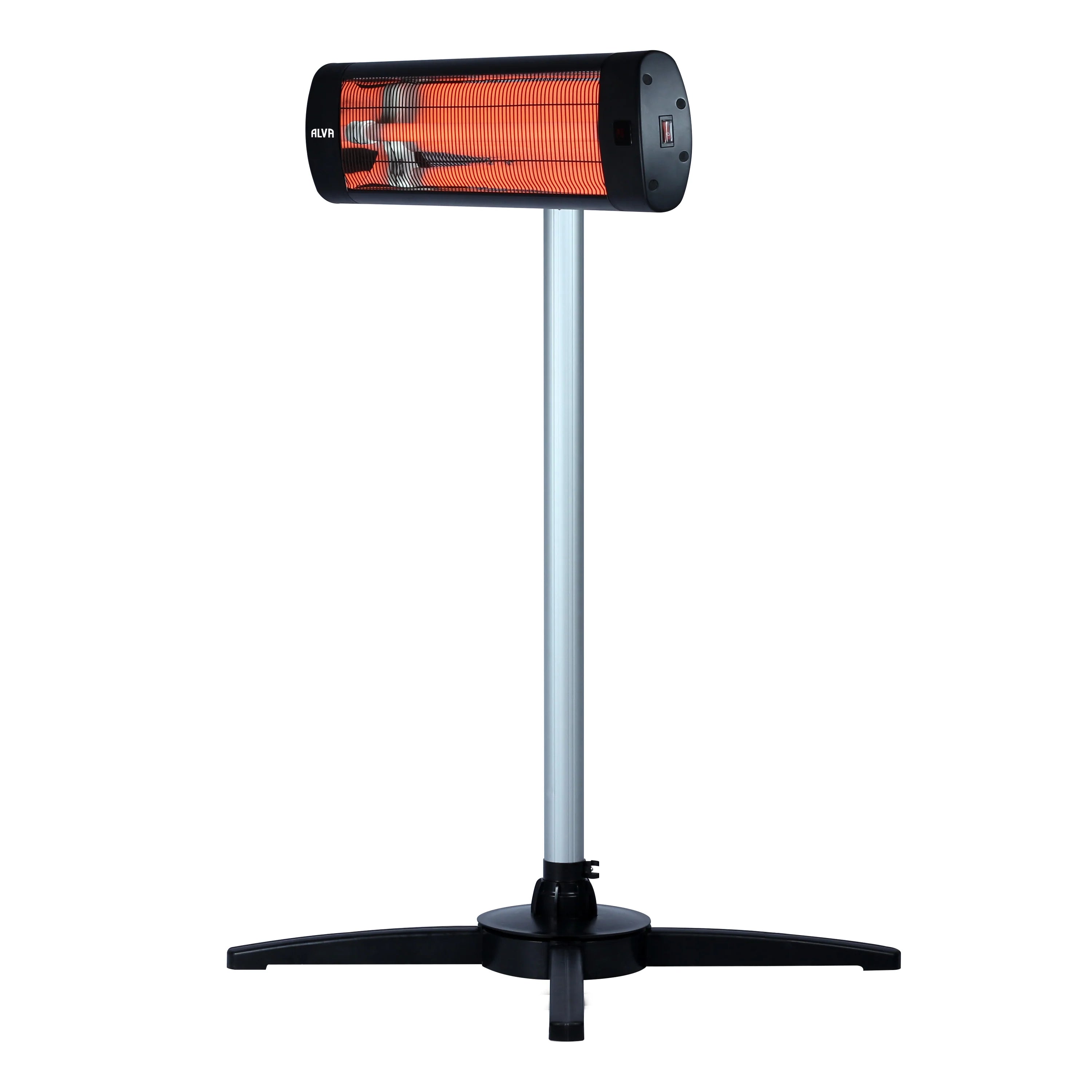 Electric Infrared Heater | Telescopic Stand & Remote Control | Wall Mountable
