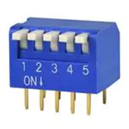 Dip Switch 5 Pole 100m A Piano Eps105 A