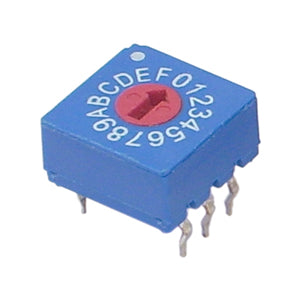 Rotary Dip Switch 16 W C/Code Flat Erd116 Cs Hex Comp Rd