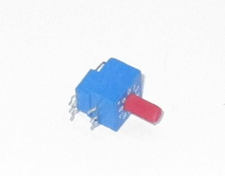 Rotary Dip Switch 10 W R/A C/Code Shaft Erd210 Cr