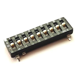 Dip Switch Tri State Smd 9 Pole Pcb Ets109 Ez